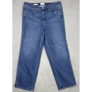 Universal Thread Women's High-Rise Straight Jeans Blue Denim Size 17